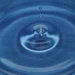 Water drop w: ripple effect